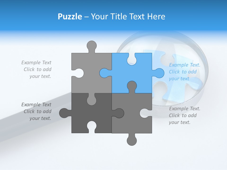 Teamwork Puzzling Looking PowerPoint Template
