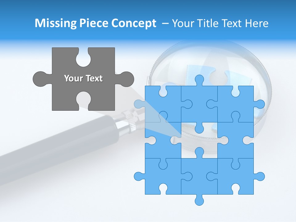 Teamwork Puzzling Looking PowerPoint Template