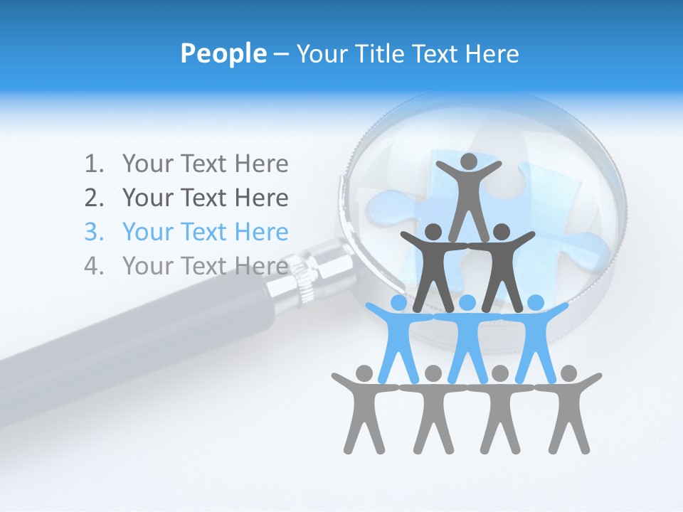 Teamwork Puzzling Looking PowerPoint Template