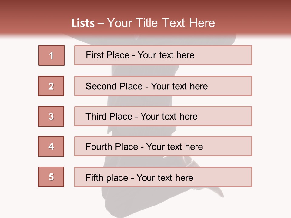 White Victory Success PowerPoint Template