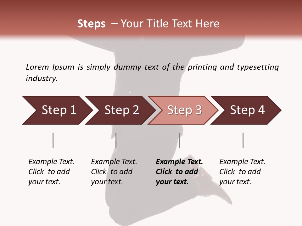 White Victory Success PowerPoint Template