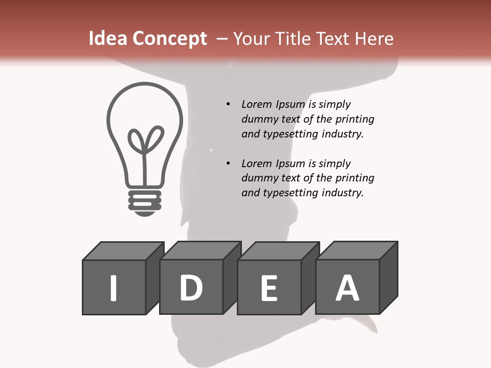 White Victory Success PowerPoint Template