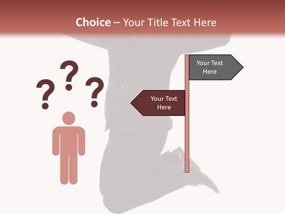 White Victory Success PowerPoint Template