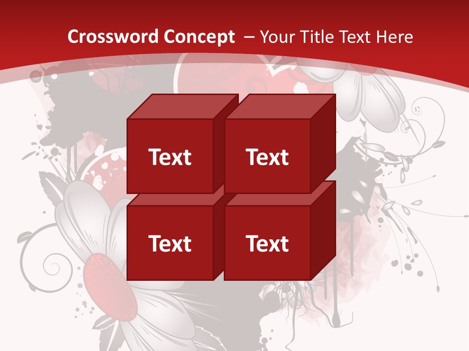 Grungy Petals Drip PowerPoint Template