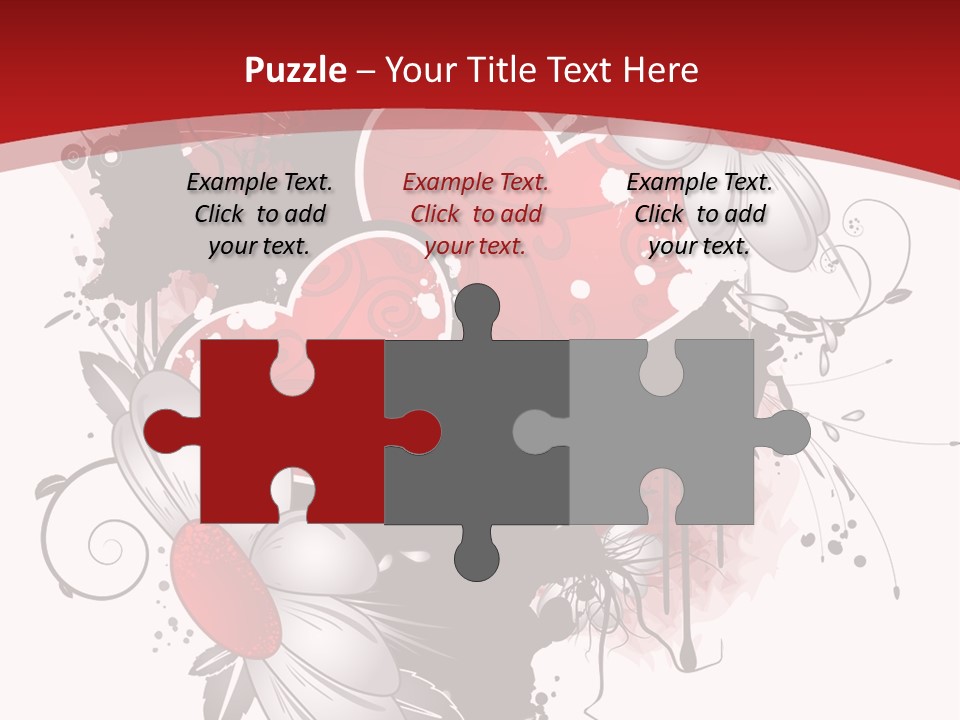 Grungy Petals Drip PowerPoint Template