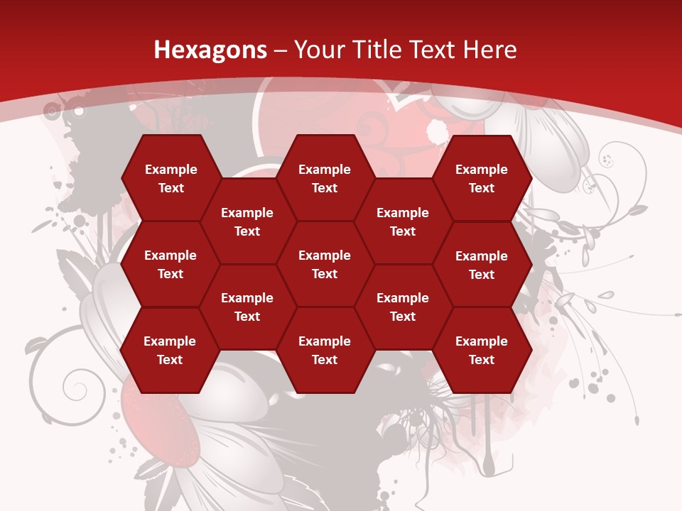 Grungy Petals Drip PowerPoint Template