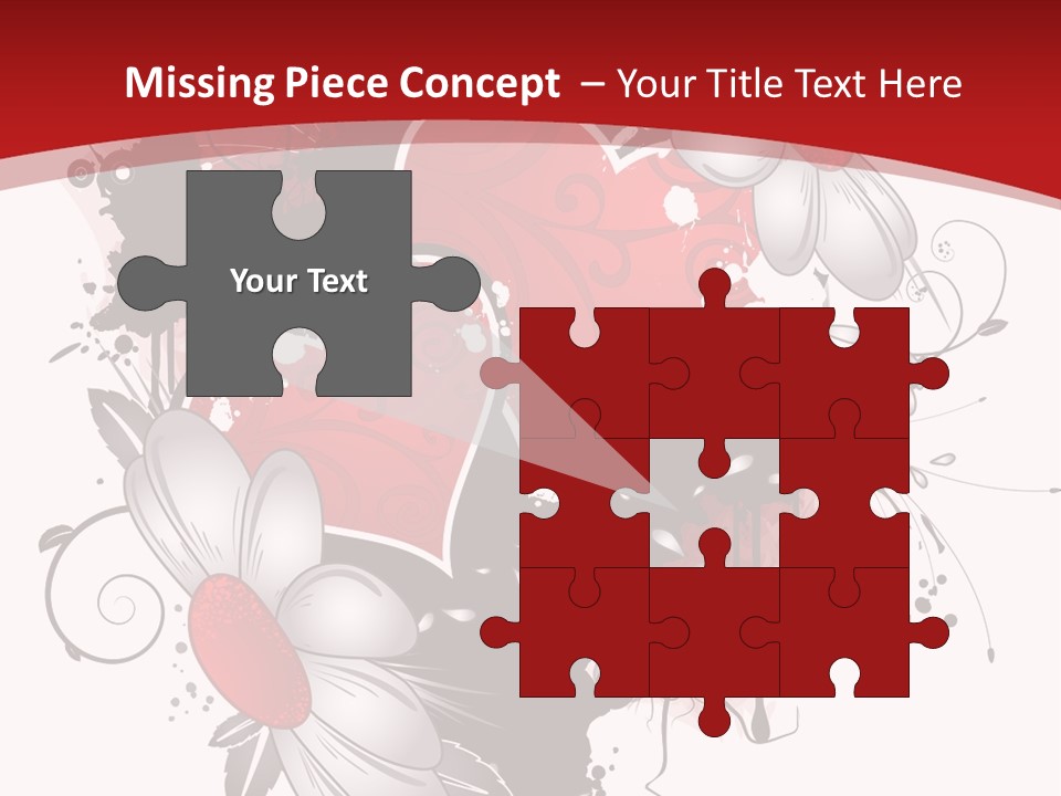 Grungy Petals Drip PowerPoint Template