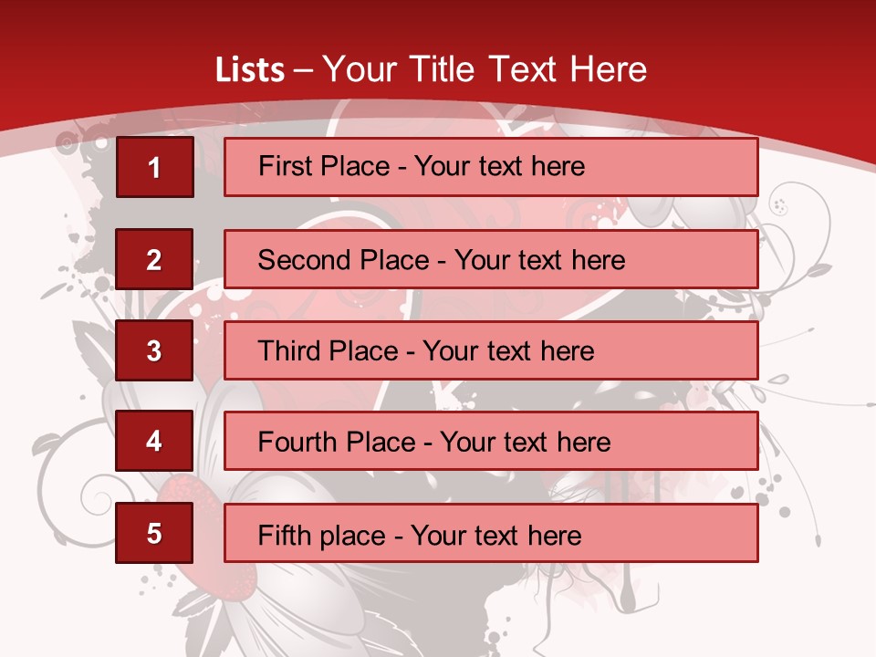 Grungy Petals Drip PowerPoint Template