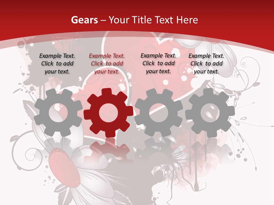 Grungy Petals Drip PowerPoint Template