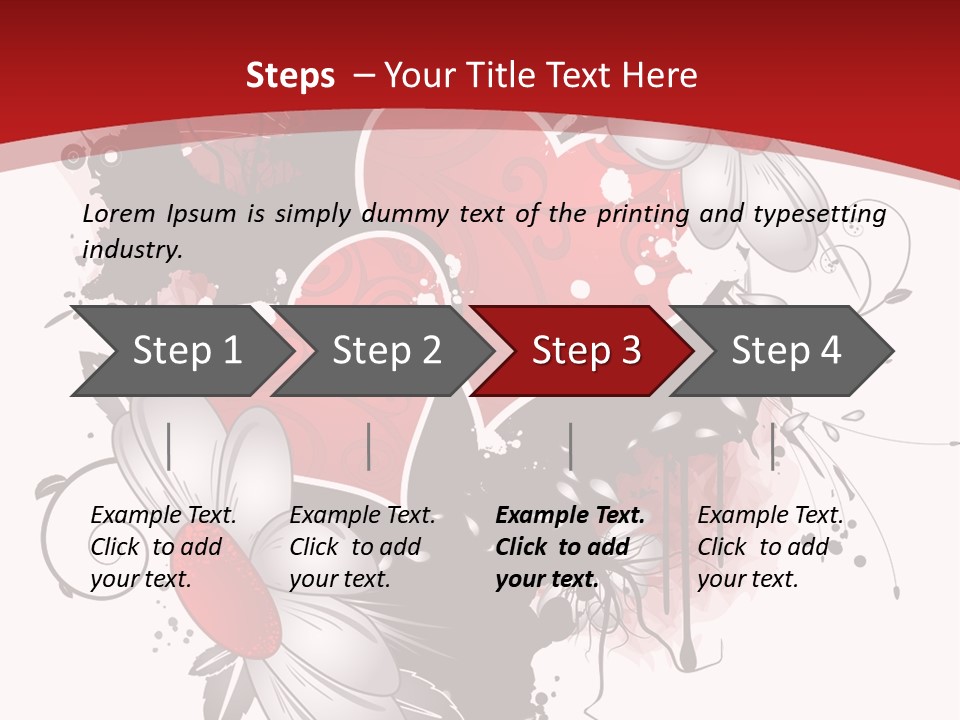 Grungy Petals Drip PowerPoint Template