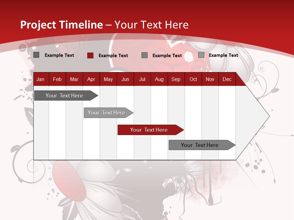 Grungy Petals Drip PowerPoint Template
