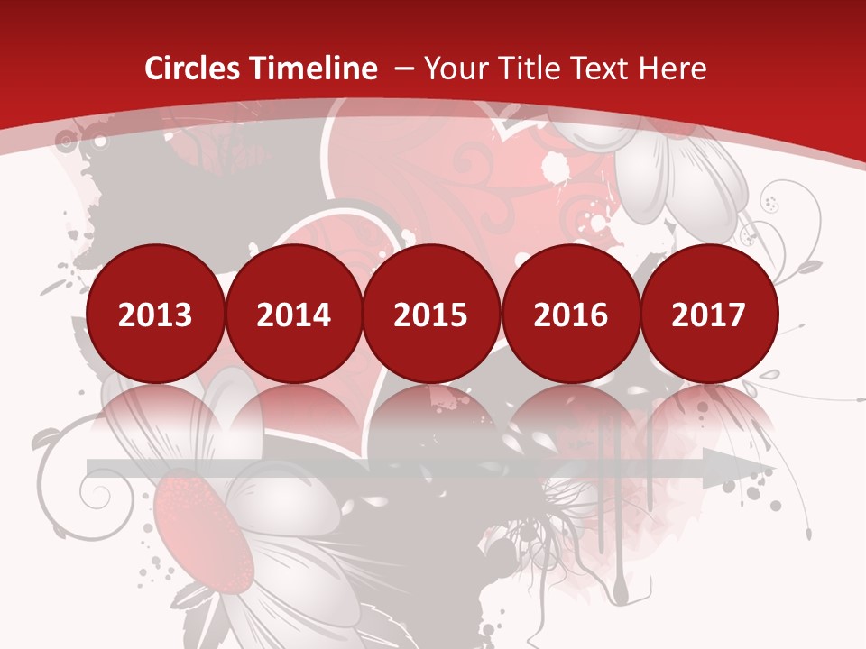 Grungy Petals Drip PowerPoint Template