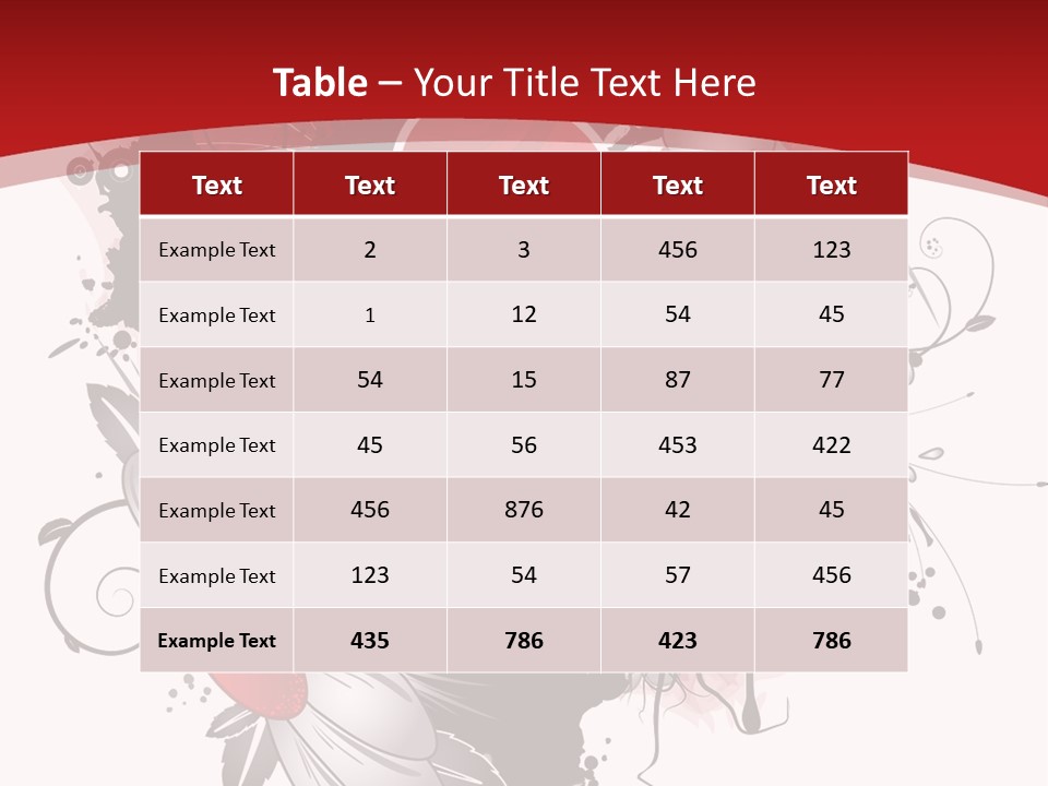 Grungy Petals Drip PowerPoint Template