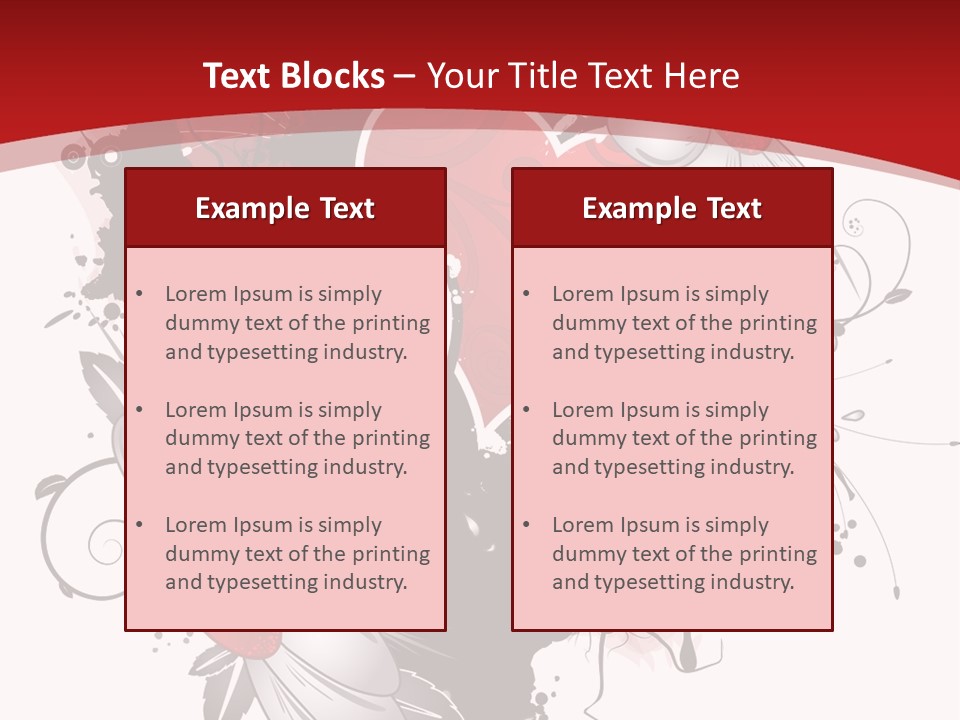 Grungy Petals Drip PowerPoint Template