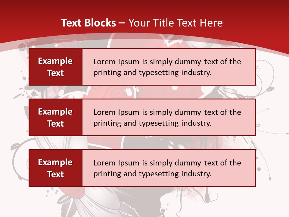 Grungy Petals Drip PowerPoint Template