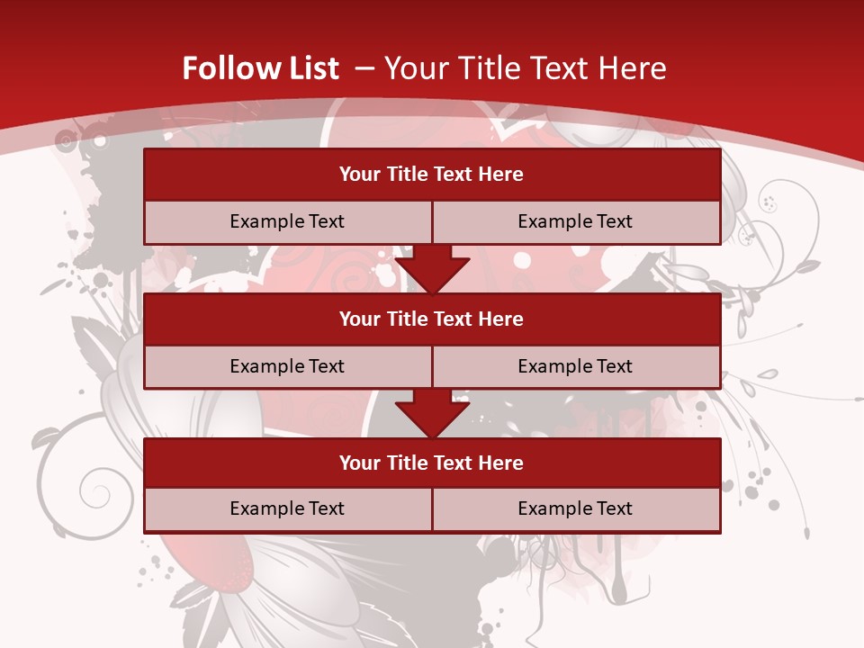 Grungy Petals Drip PowerPoint Template