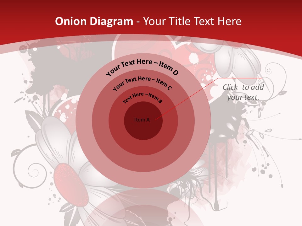 Grungy Petals Drip PowerPoint Template