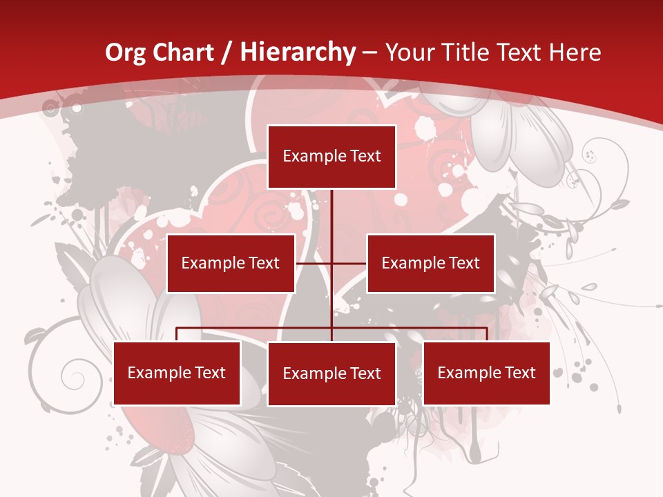 Grungy Petals Drip PowerPoint Template