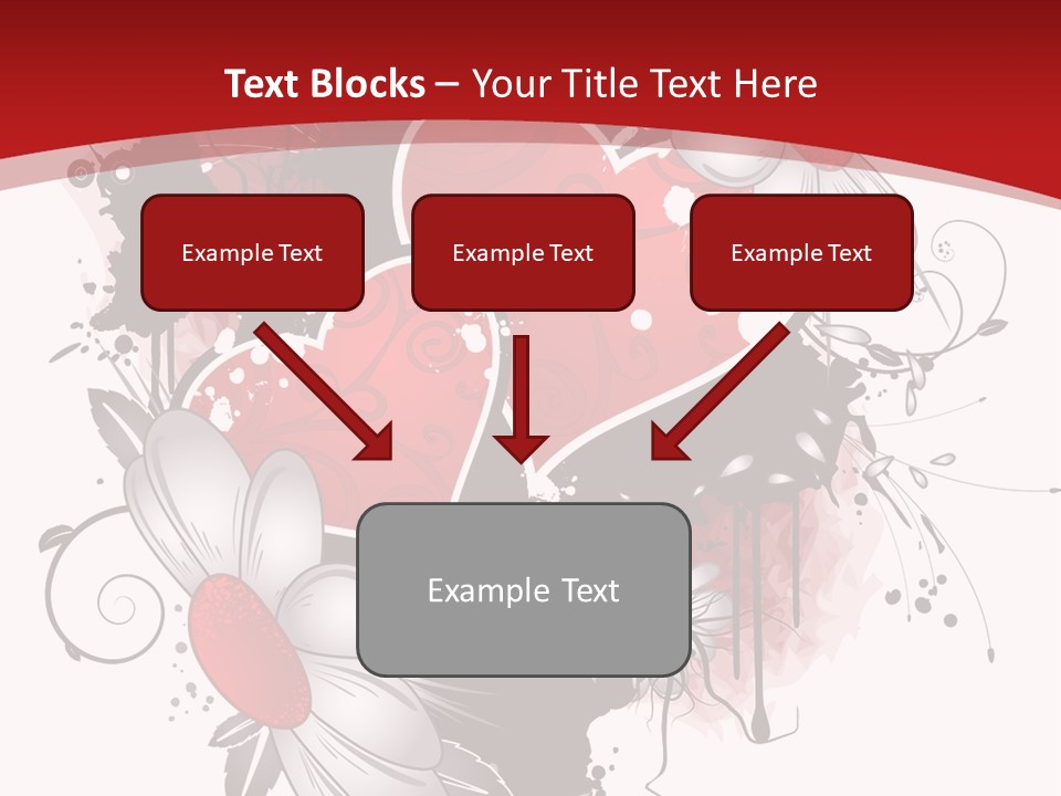 Grungy Petals Drip PowerPoint Template