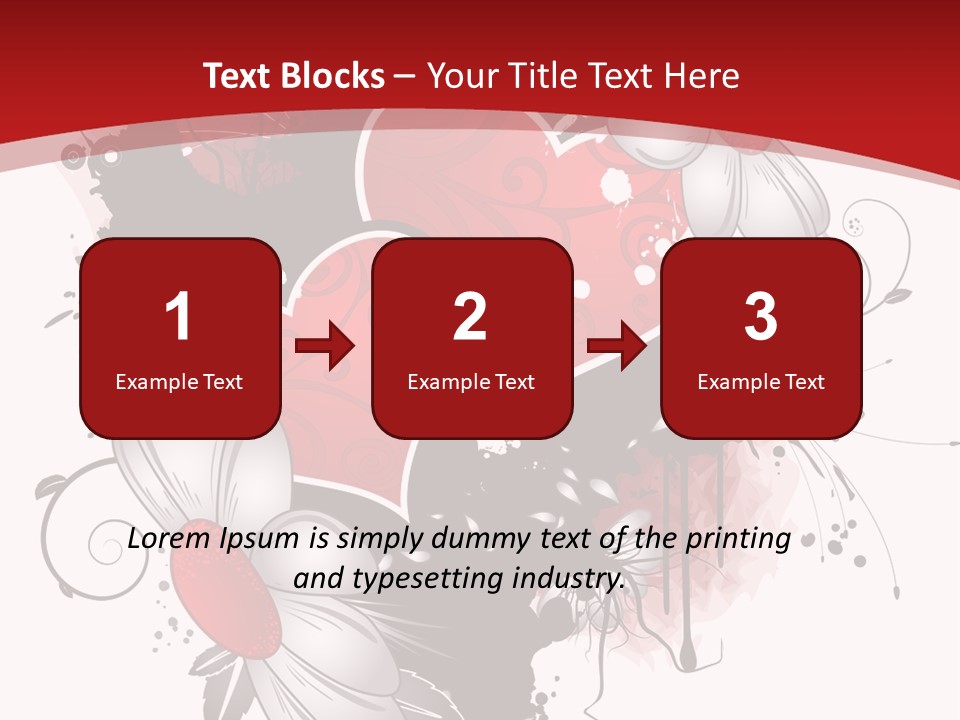 Grungy Petals Drip PowerPoint Template