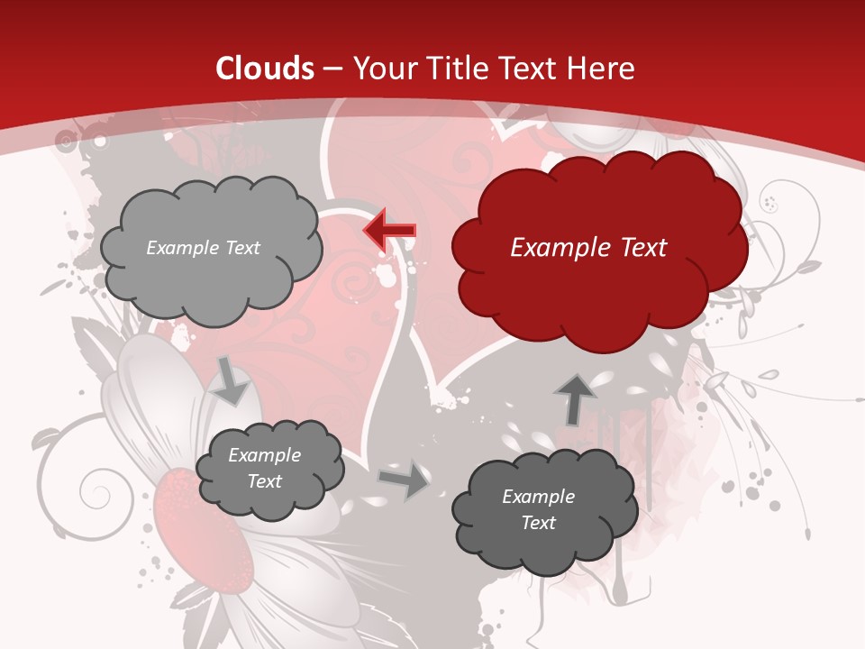 Grungy Petals Drip PowerPoint Template