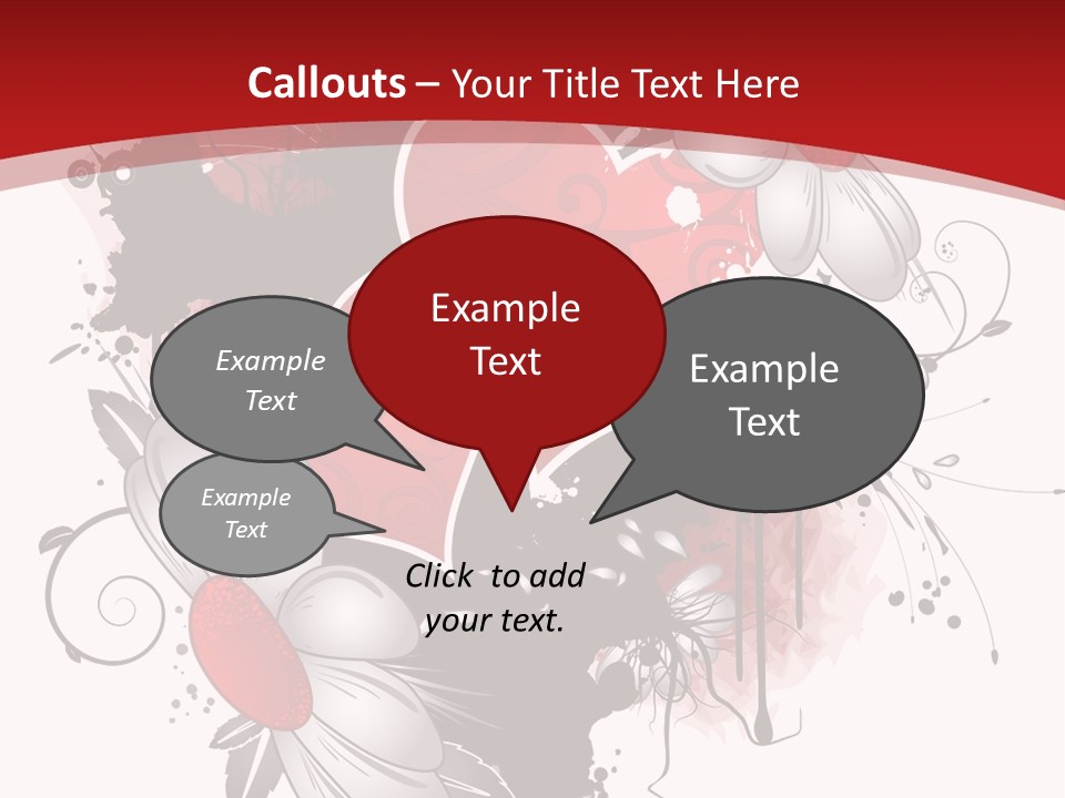 Grungy Petals Drip PowerPoint Template