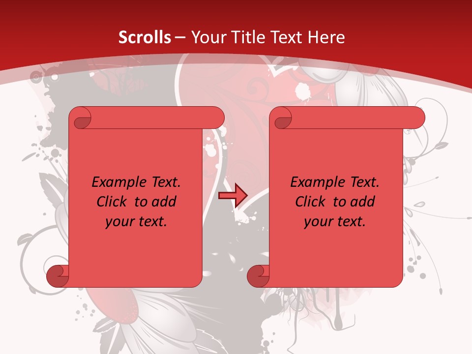 Grungy Petals Drip PowerPoint Template