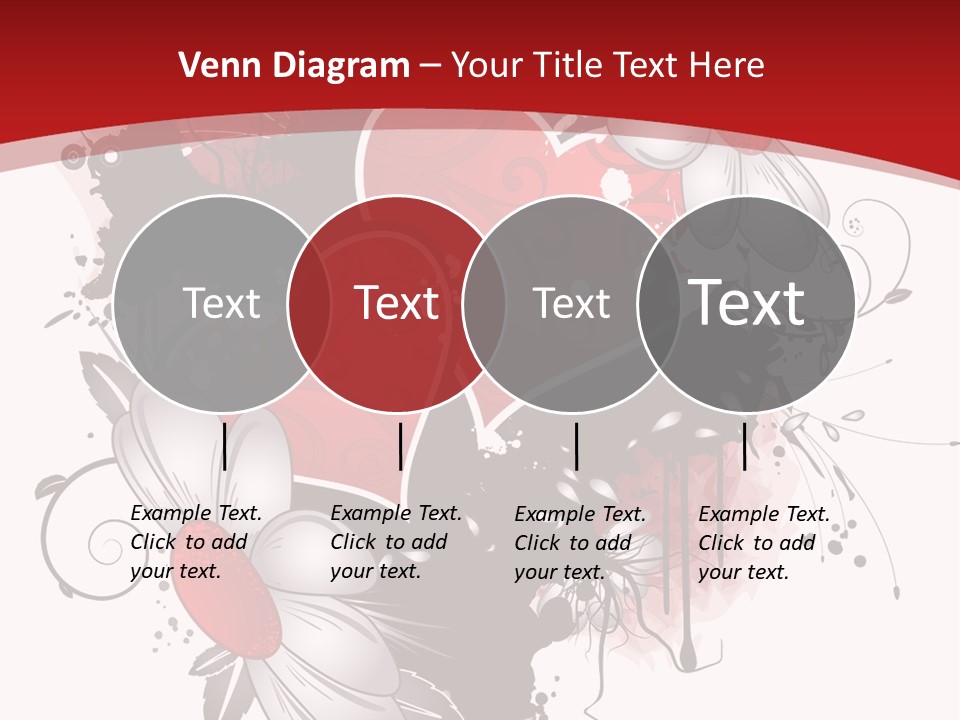 Grungy Petals Drip PowerPoint Template