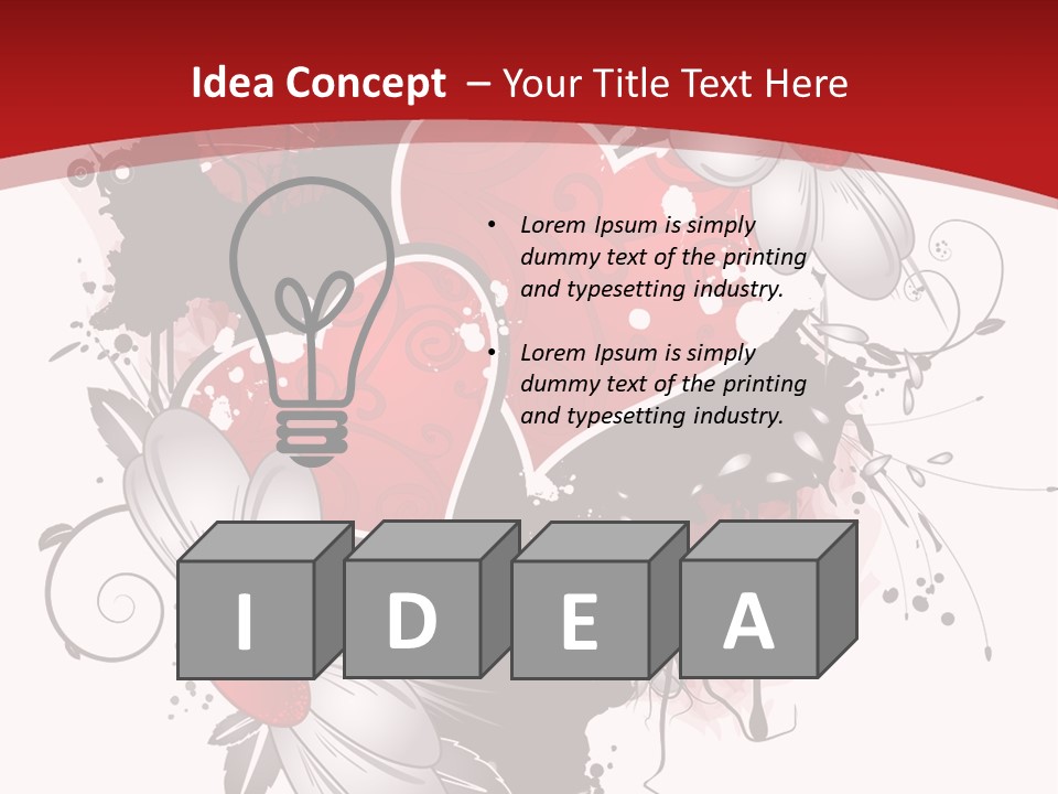 Grungy Petals Drip PowerPoint Template