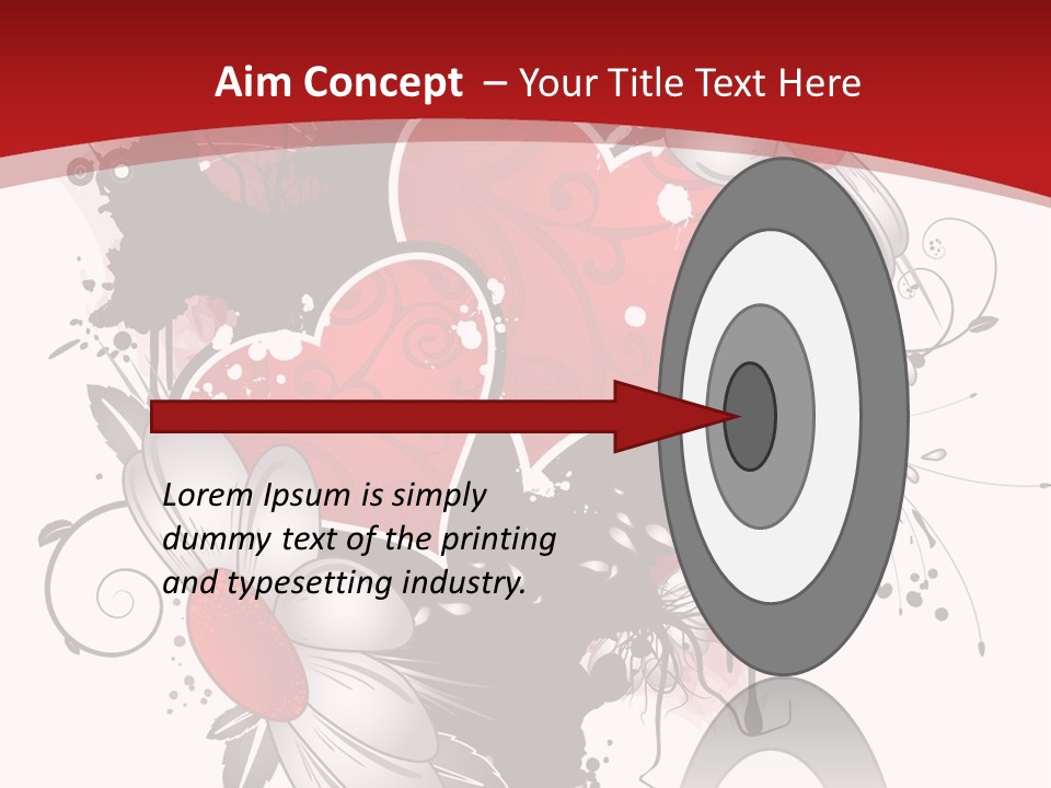 Grungy Petals Drip PowerPoint Template