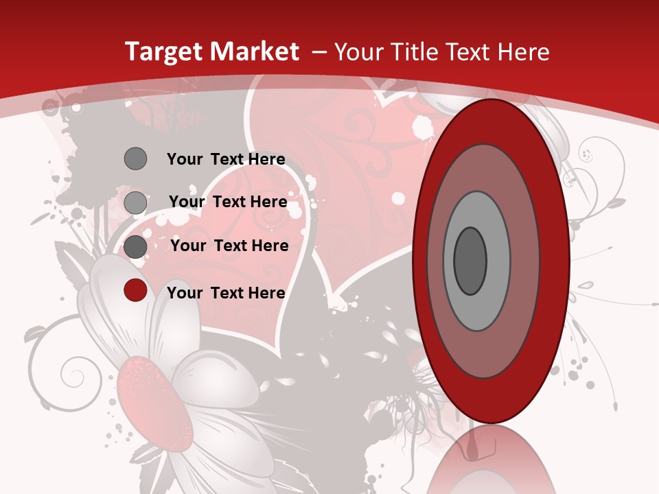 Grungy Petals Drip PowerPoint Template