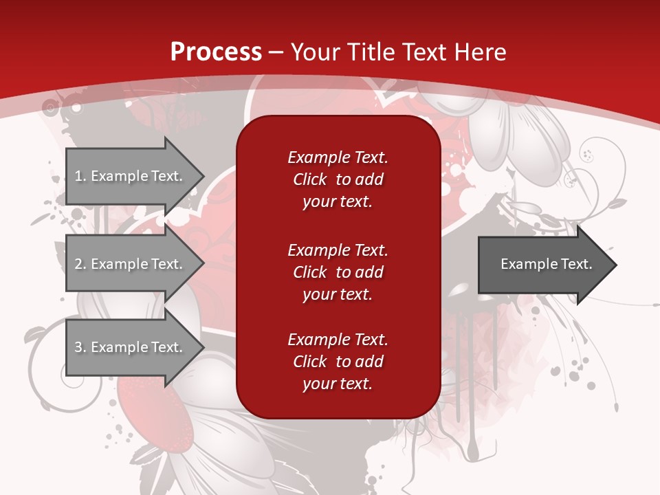 Grungy Petals Drip PowerPoint Template