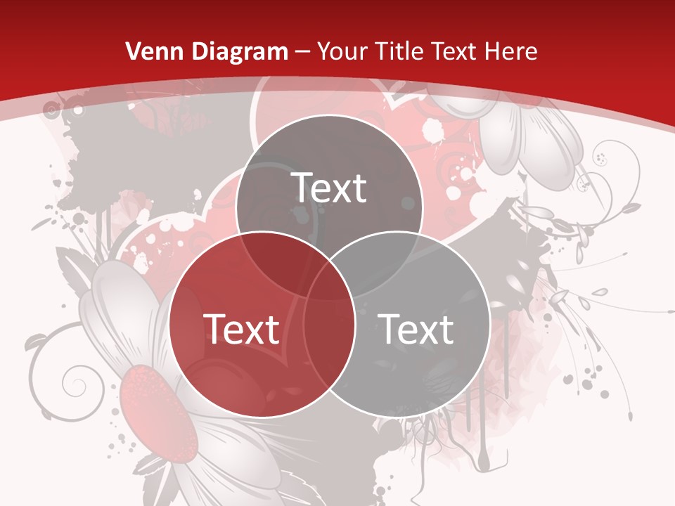 Grungy Petals Drip PowerPoint Template