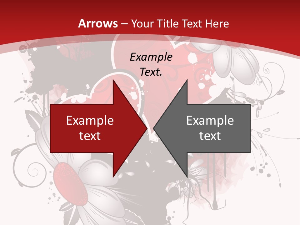 Grungy Petals Drip PowerPoint Template