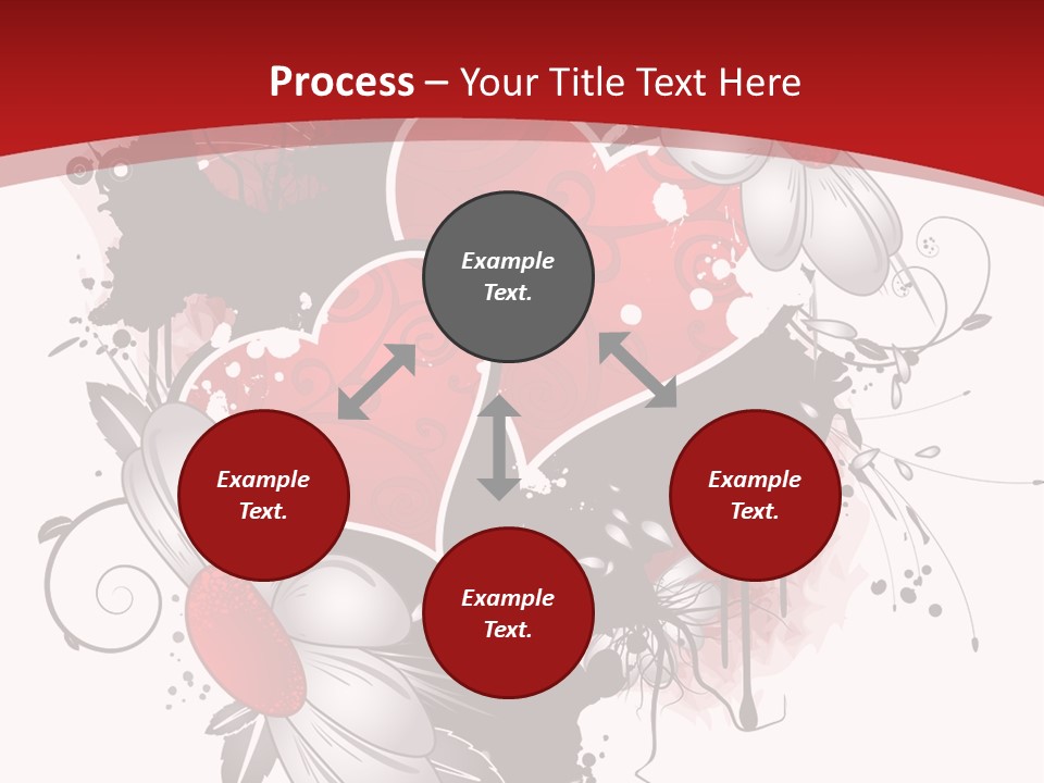 Grungy Petals Drip PowerPoint Template