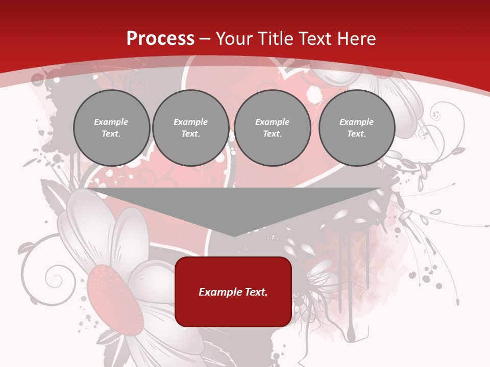 Grungy Petals Drip PowerPoint Template