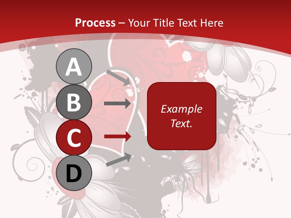 Grungy Petals Drip PowerPoint Template