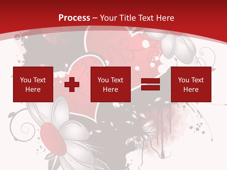 Grungy Petals Drip PowerPoint Template