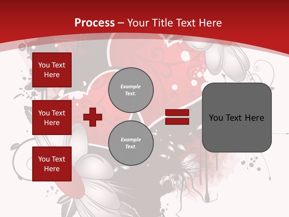 Grungy Petals Drip PowerPoint Template