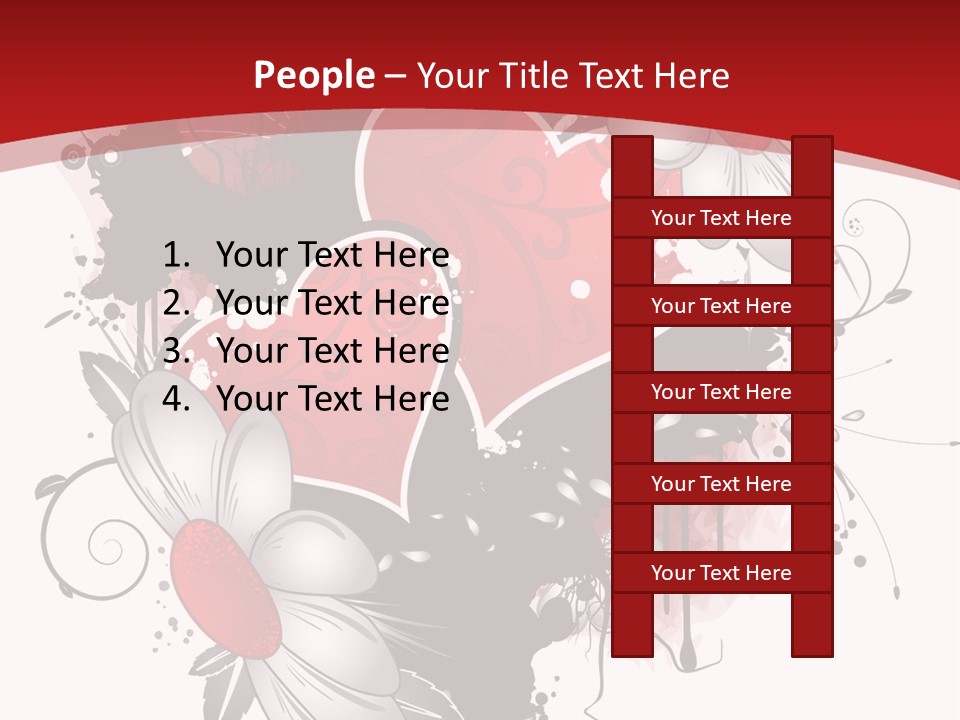 Grungy Petals Drip PowerPoint Template