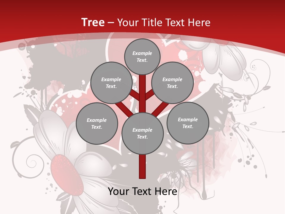 Grungy Petals Drip PowerPoint Template