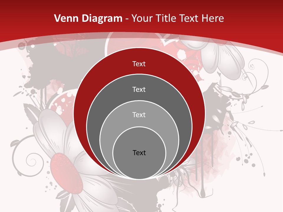 Grungy Petals Drip PowerPoint Template