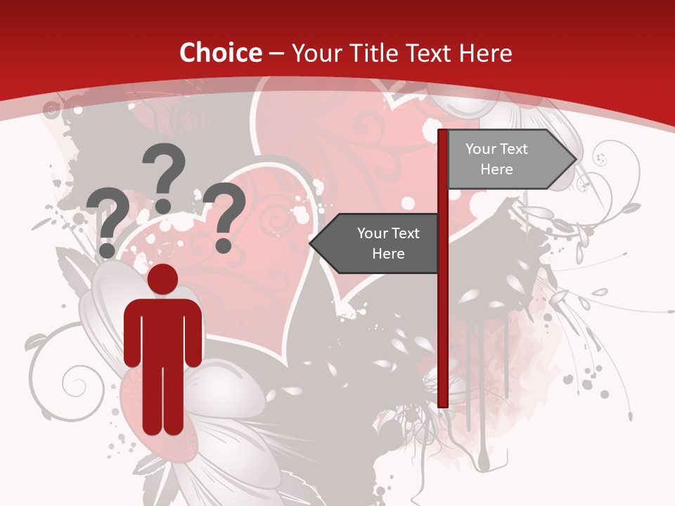 Grungy Petals Drip PowerPoint Template