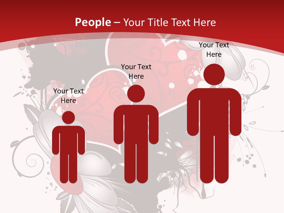 Grungy Petals Drip PowerPoint Template