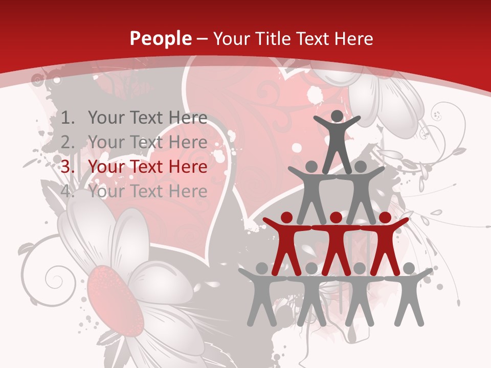 Grungy Petals Drip PowerPoint Template