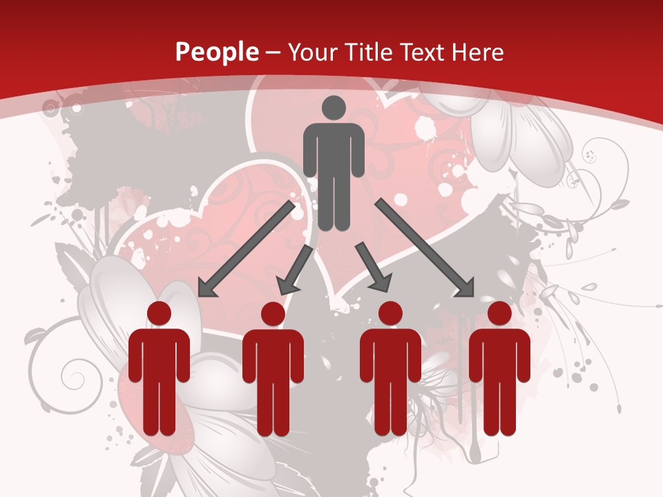 Grungy Petals Drip PowerPoint Template