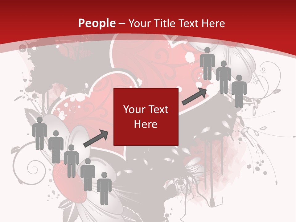 Grungy Petals Drip PowerPoint Template