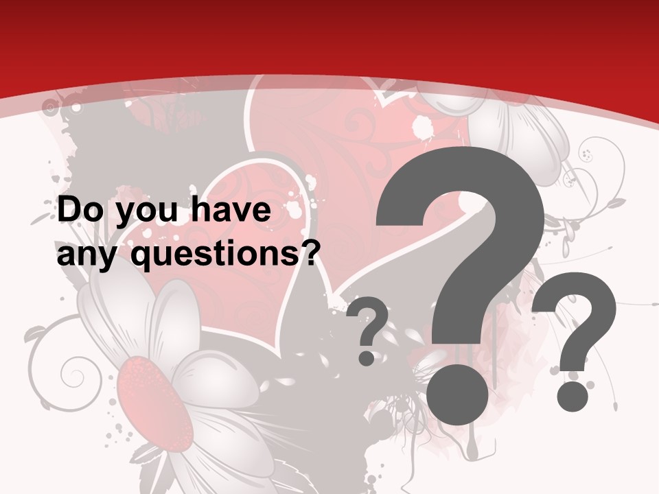 Grungy Petals Drip PowerPoint Template