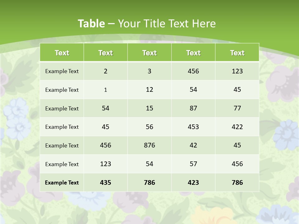 Per On Humorou Table PowerPoint Template