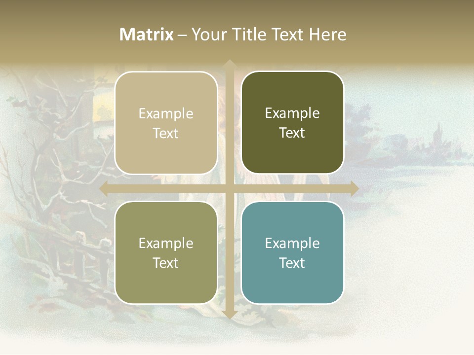 Nostalgic Cherubs Starry PowerPoint Template